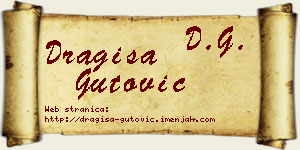 Dragiša Gutović vizit kartica